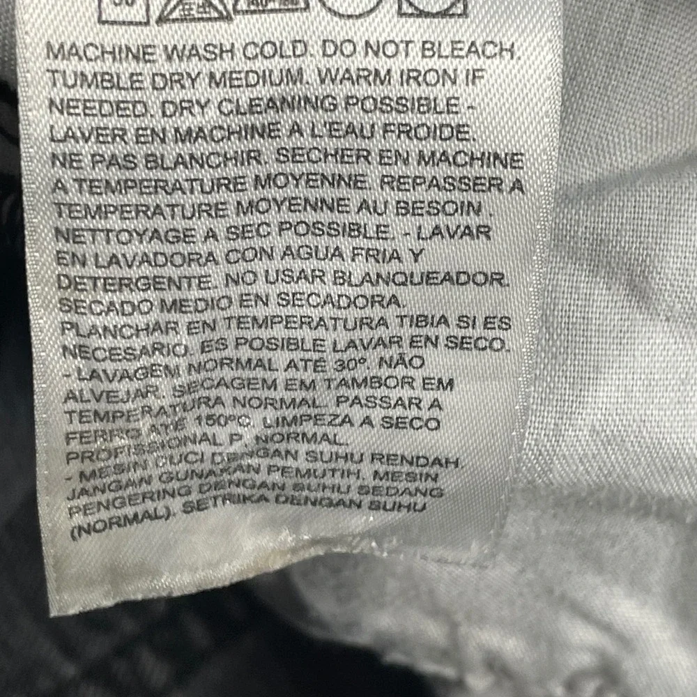 Levi's Black Ribcage Straight High Rise Button Fly Jeans Women 25